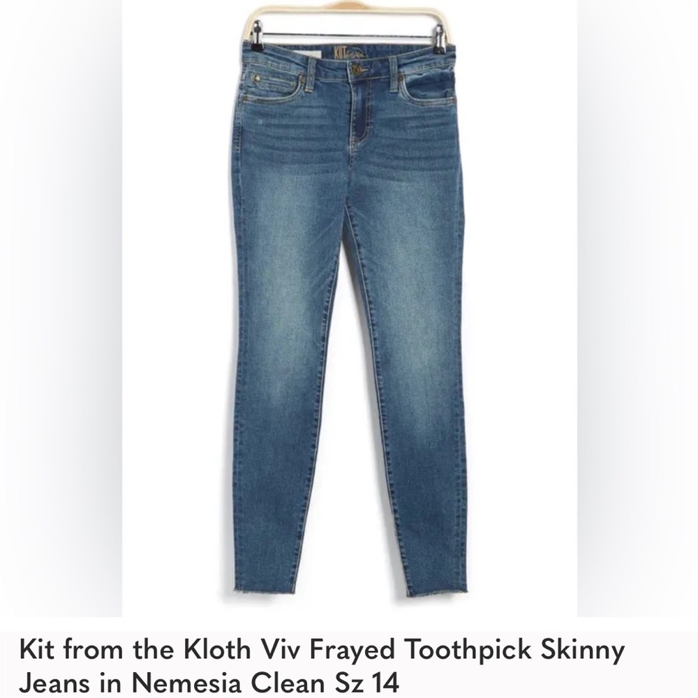 Kut from the Kloth Viv Toothpick Skinny Jeans Sz 14